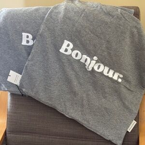 NWT Province of Canada for The Jilly Box FALL 2022 "Grey Bonjour Pillow Case"